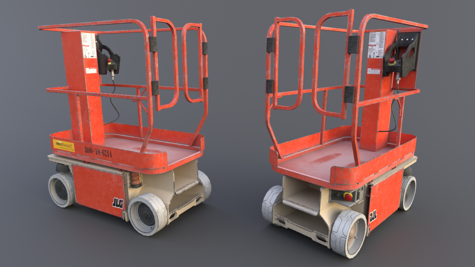 scissor lift render